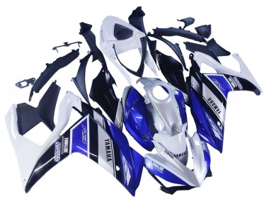 Buy 2015-2018 Yamaha YZF R3/R25 Motorcycle Fairings - White Blue Black Yamalube UK