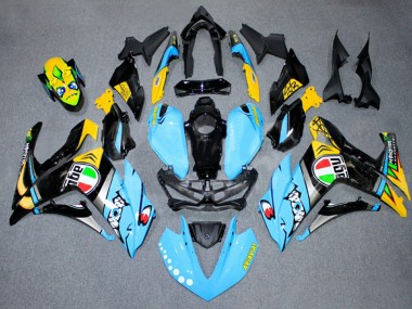 Buy 2015-2018 Yamaha YZF R3/R25 Motorcycle Fairings - Light Blue Yellow Silver Black UK