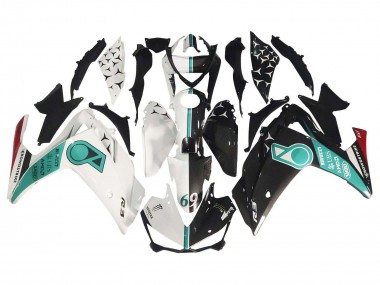 Buy 2015-2018 Yamaha YZF R3/R25 Motorcycle Fairings - White Green Glossy Black UK