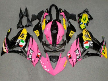 Buy 2015-2018 Yamaha YZF R3/R25 Motorcycle Fairings - Pink Yellow Black Shark 46 UK