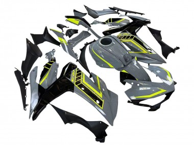 Buy 2015-2018 Yamaha YZF R3/R25 Motorcycle Fairings - Nardo Grey Neon Yellow Black UK