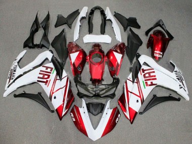 Buy 2015-2018 Yamaha YZF R3/R25 Motorcycle Fairings - White Red Fiat Motul UK