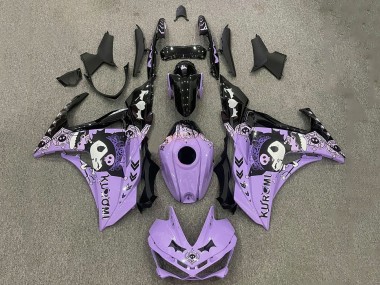 Buy 2015-2018 Yamaha YZF R3/R25 Motorcycle Fairings - Purple White Black UK