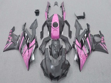 Buy 2015-2018 Yamaha YZF R3/R25 Motorcycle Fairings - Pink Glossy Black UK