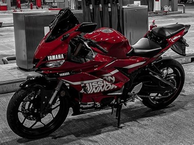 Buy 2019-2021 Yamaha YZF R3/R25 Motorcycle Fairings - Dark Red White Silver Black Valsir UK