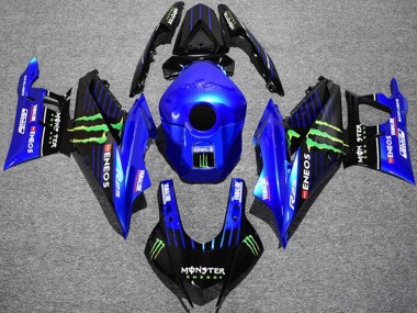 Buy 2019-2021 Yamaha YZF R3/R25 Motorcycle Fairings - Blue Black Green ENEOS Yamalube Monster UK