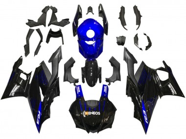 Buy 2019-2021 Yamaha YZF R3/R25 Motorcycle Fairings - Blue Black Carbon Fiber ENEOS Yamalube UK
