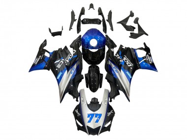 Buy 2019-2021 Yamaha YZF R3/R25 Motorcycle Fairings - Silver Blue Black 77 UK