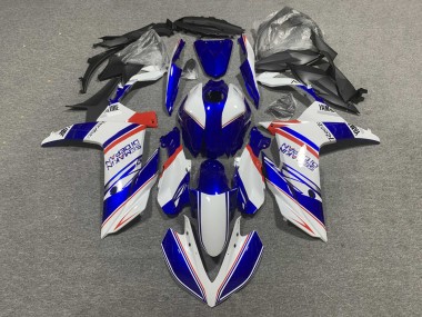 Buy 2019-2021 Yamaha YZF R3/R25 Motorcycle Fairings - White Blue Red Semakin Didepan UK
