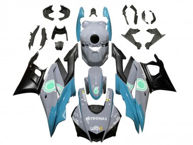 Buy 2019-2021 Yamaha YZF R3/R25 Motorcycle Fairings - Nardo Grey Blue Black Petronas UK