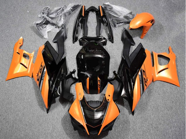 2019-2021 Yamaha YZF R3/R25 Motorcycle Fairings - Orange Glossy Black UK