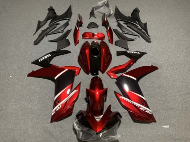 Buy 2019-2021 Yamaha YZF R3/R25 Motorcycle Fairings - Red White Glossy Black UK