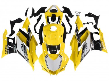Buy 2019-2021 Yamaha YZF R3/R25 Motorcycle Fairings - Yellow White Black Stripe UK