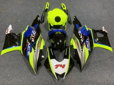 Buy 2022-2024 Yamaha YZF R3/R25 Motorcycle Fairings - Neon Green Blue Glossy Black 74 UK