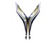 2022-2024 Yamaha YZF R3/R25 Motorcycle Fairings - Black Carbon Fiber Style Gold Red ABBOT UK