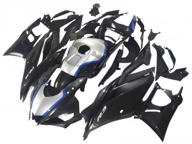 Buy 2022-2024 Yamaha YZF R3/R25 Motorcycle Fairings - Black Carbon Fiber Style Silver Blue UK