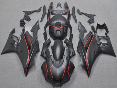 Buy 2022-2024 Yamaha YZF R3/R25 Motorcycle Fairings - Matte Black Red UK