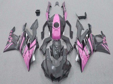 Buy 2022-2024 Yamaha YZF R3/R25 Motorcycle Fairings - Pink Black Monster UK