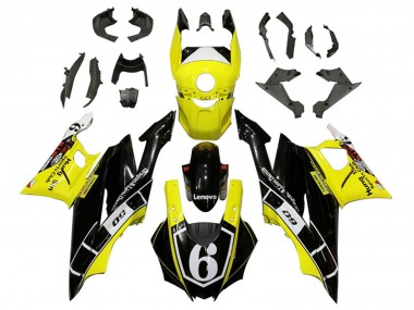 Buy 2022-2024 Yamaha YZF R3/R25 Motorcycle Fairings - Yellow White Black Lenovo 6 UK