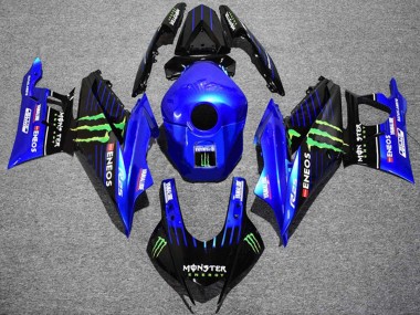 Buy 2022-2024 Yamaha YZF R3/R25 Motorcycle Fairings - Blue Green Black Monster ENEOS Yamalube UK