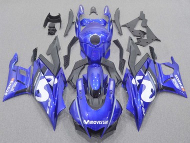 Buy 2022-2024 Yamaha YZF R3/R25 Motorcycle Fairings - Blue White Black MoviStar ENEOS Yamalube UK