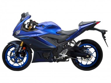 Buy 2022-2024 Yamaha YZF R3/R25 Motorcycle Fairing - Blue Matte Black UK