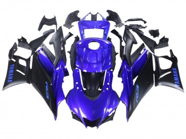 Buy 2022-2024 Yamaha YZF R3/R25 Motorcycle Fairing - Blue Matte Black UK