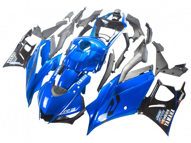 2022-2024 Yamaha YZF R3/R25 Motorcycle Fairings - Blue Black ENEOS UK
