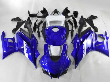 Buy 2022-2024 Yamaha YZF R3/R25 Motorcycle Fairings - Blue White Matte Black UK