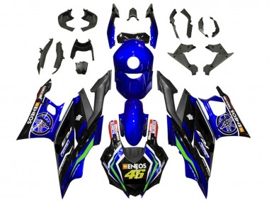 Buy 2022-2024 Yamaha YZF R3/R25 Motorcycle Fairings - Blue Green Black ENEOS 46 UK