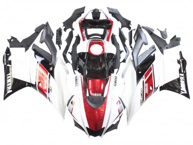 Buy 2022-2024 Yamaha YZF R3/R25 Motorcycle Fairings - White Red Black Yamalube UK