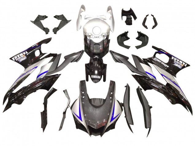 2022-2024 Yamaha YZF R3/R25 Motorcycle Fairing Kits - Silver Blue Black Carbon Fiber Style UK