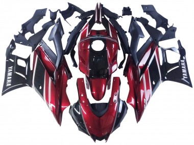Buy 2022-2024 Yamaha YZF R3/R25 Motorcycle Fairing - Red White Glossy Black UK