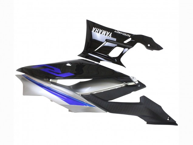 2022-2024 Yamaha YZF R3/R25 Motorcycle Fairings - Silver Blue Glossy Black UK