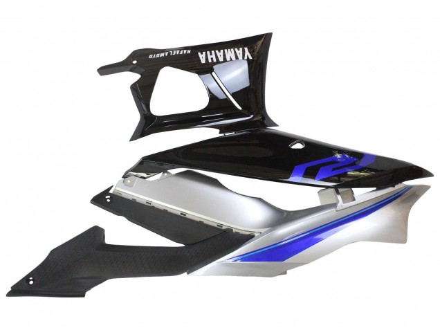 2022-2024 Yamaha YZF R3/R25 Motorcycle Fairings - Silver Blue Glossy Black UK