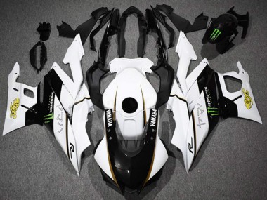 Buy 2022-2024 Yamaha YZF R3/R25 Motorcycle Fairings - White Black Green Monster UK
