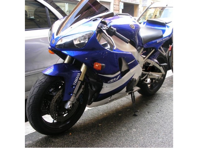 1998-1999 Yamaha YZF 1000 R1 Motorcycle Fairings - White Blue Black UK