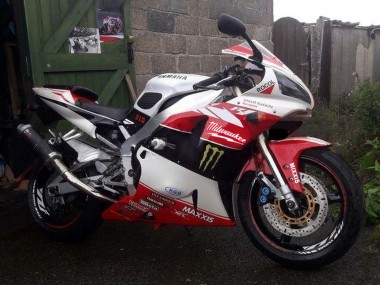 Buy 1998-1999 Yamaha YZF 1000 R1 Motorcycle Fairings - Red White Black Yellow Monster Milwaukee MAXXIS 11 UK