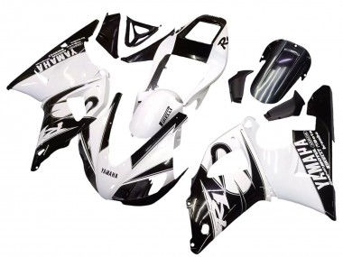 Buy 1998-1999 Yamaha YZF 1000 R1 Motorcycle Fairings - White Glossy Black UK
