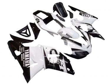 Buy 1998-1999 Yamaha YZF 1000 R1 Motorcycle Fairings - White Glossy Black UK