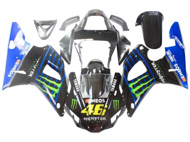 Buy 2000-2001 Yamaha YZF 1000 R1 Motorcycle Fairings - Blue Black Green Monster Yamalube ENEOS 46 UK