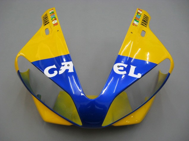 2000-2001 Yamaha YZF 1000 R1 Motorcycle Fairings - White Yellow Blue Motul Camel UK