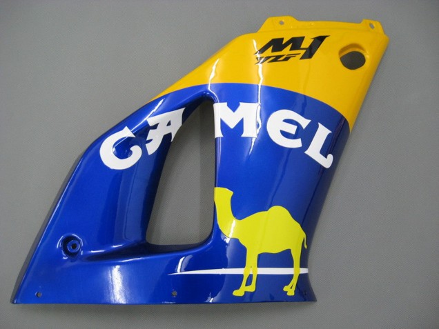 2000-2001 Yamaha YZF 1000 R1 Motorcycle Fairings - White Yellow Blue Motul Camel UK