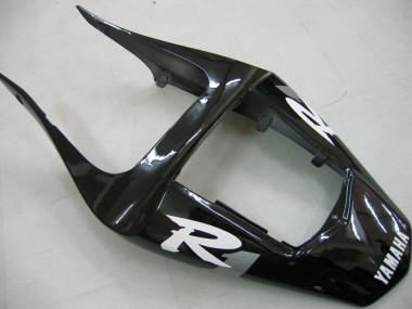 Buy 2000-2001 Yamaha YZF 1000 R1 Motorcycle Fairings - Glossy Black White Decal UK