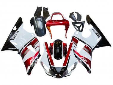 Buy 2000-2001 Yamaha YZF 1000 R1 Motorcycle Fairing - Red White Glossy Black UK