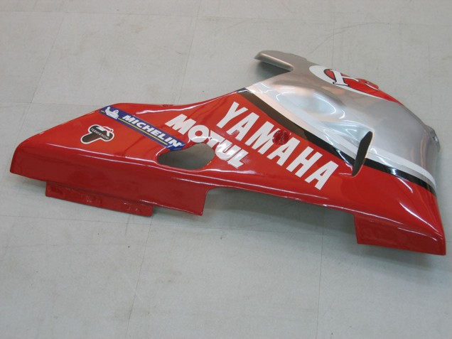 2000-2001 Yamaha YZF 1000 R1 Motorcycle Fairings - Silver Red Fortuna Motul UK