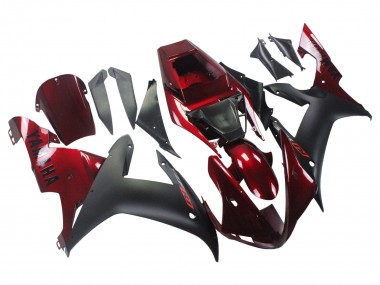 Buy 2002-2003 Yamaha YZF 1000 R1 Motorcycle Fairing Kits - Red Matte Black UK