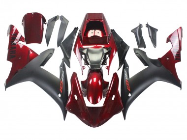 Buy 2002-2003 Yamaha YZF 1000 R1 Motorcycle Fairing Kits - Red Matte Black UK