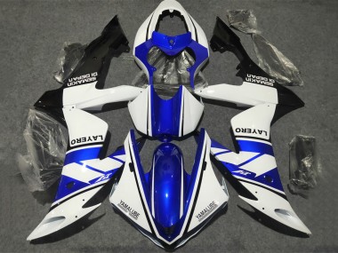 Buy 2002-2003 Yamaha YZF 1000 R1 Motorcycle Fairings - White Blue Matte Black Yamalube UK