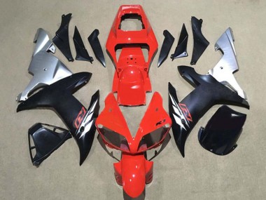 Buy 2002-2003 Yamaha YZF 1000 R1 Motorcycle Fairings - Red Silver Matte Black UK